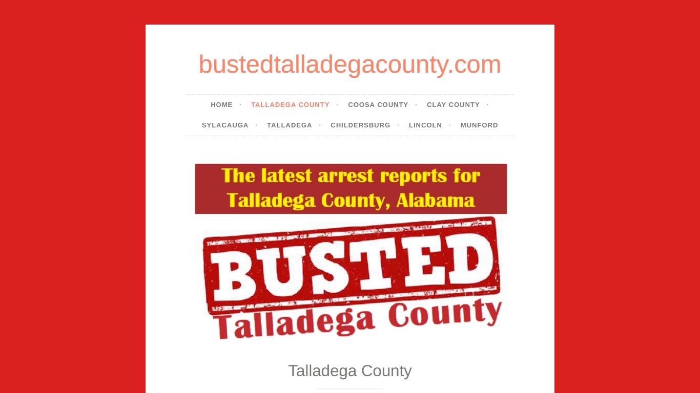 Talladega County – bustedtalladegacounty.com