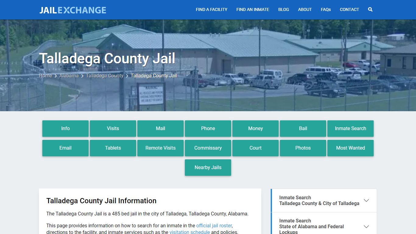 Talladega County Jail, AL Inmate Search, Information